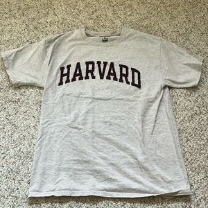 Harvard Champion Tee Shirt Gray Maroon